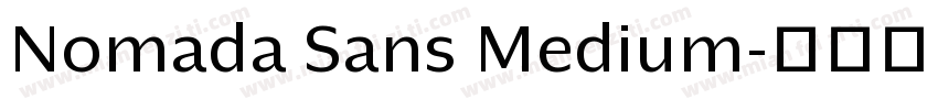 Nomada Sans Medium字体转换